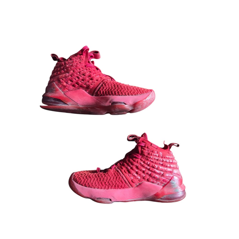 Nike LeBron 17 Red Carpet GS University Red Basketball Shoes Youth 7Y
